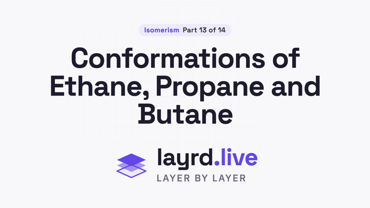 Conformations of Ethane, Propane and Butane