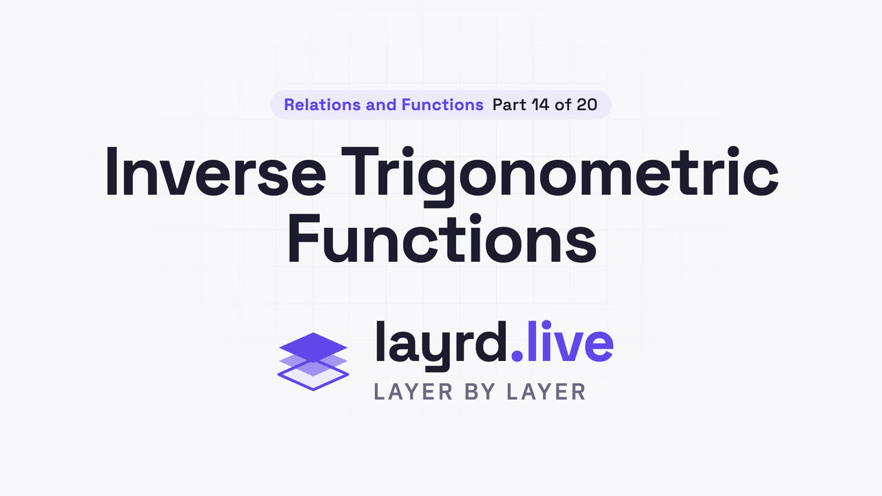 Inverse Trigonometric Functions