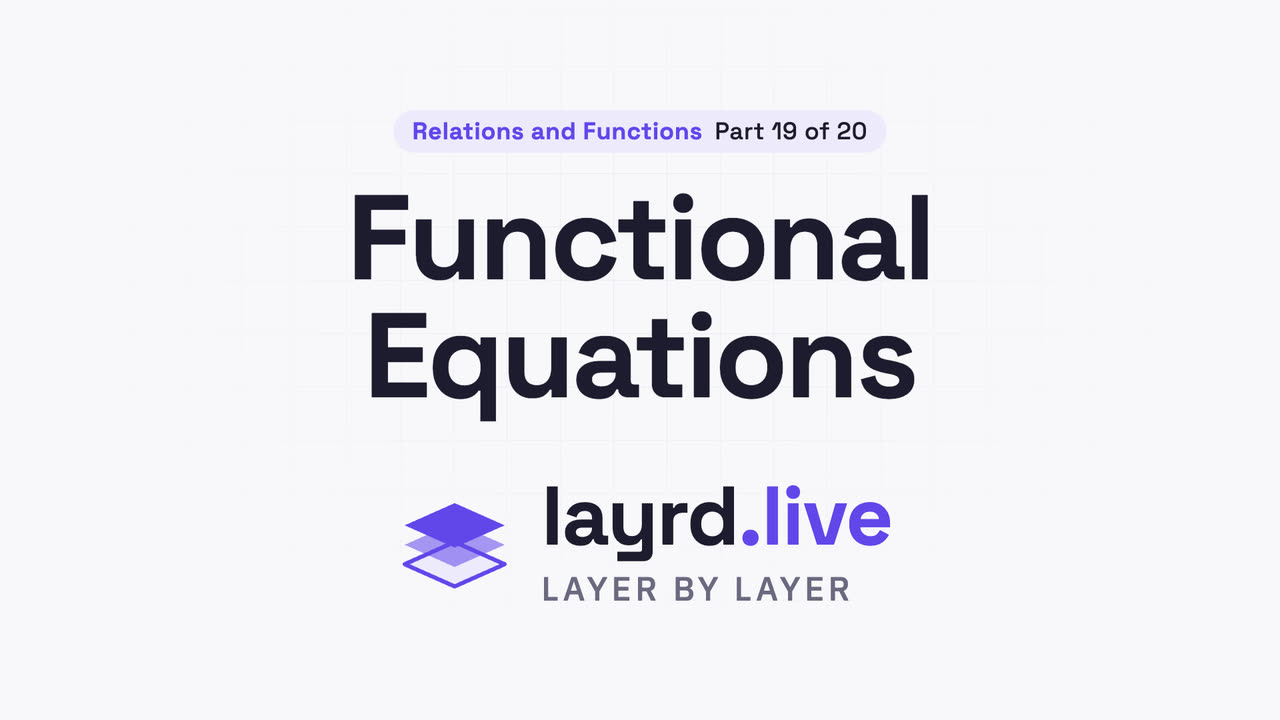 Functional Equations